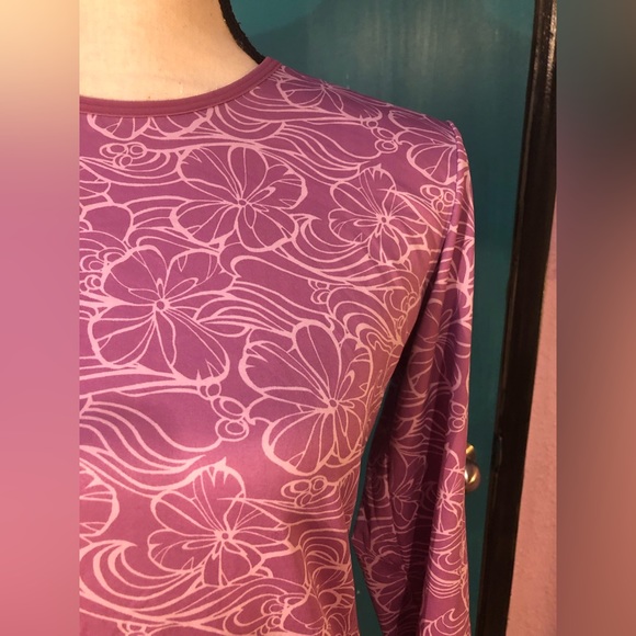 Patagonia Apilene Purple Floral Long Sleeve - Picture 8 of 14